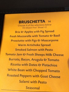 Bruschetta Options